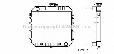 AVA QUALITY COOLING ol2234 -  Радиатор, охлаждение двигателя